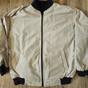 Men's Beige Bomber Jacket
